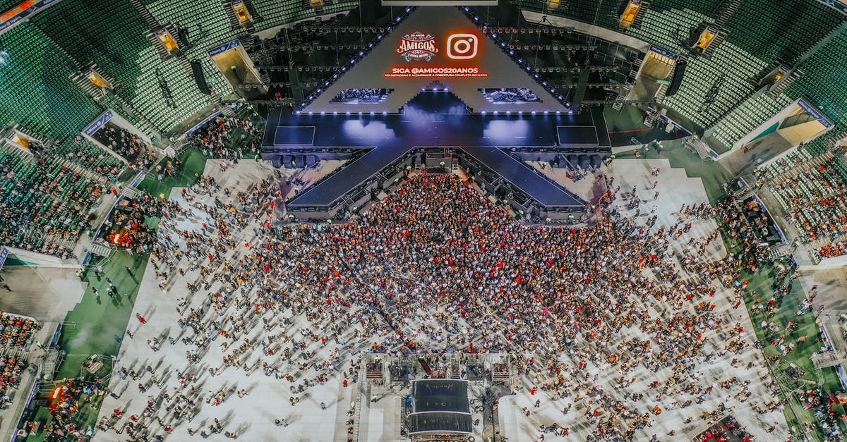 What did Monty Python's live studio audience see? - Aerial Photo of People Near Stage