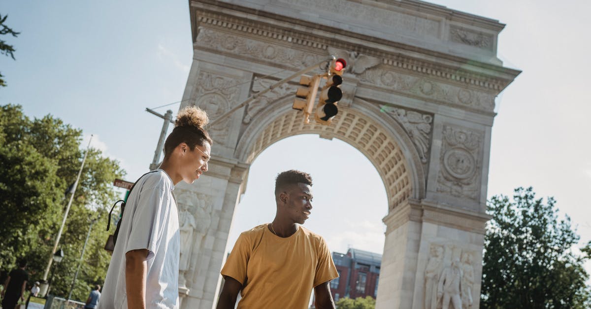 What did Sylvie do to attract the attention of the Time Variance Authority? - From below of multiethnic male skateboarders standing against aged stone Triumphal Arch in USA