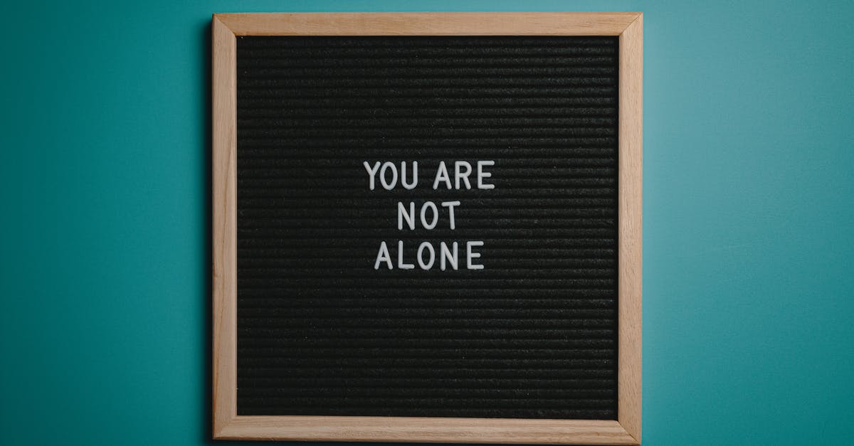 What does Nux say? - You Are Not Alone Quote Board on Brown Wooden Frame