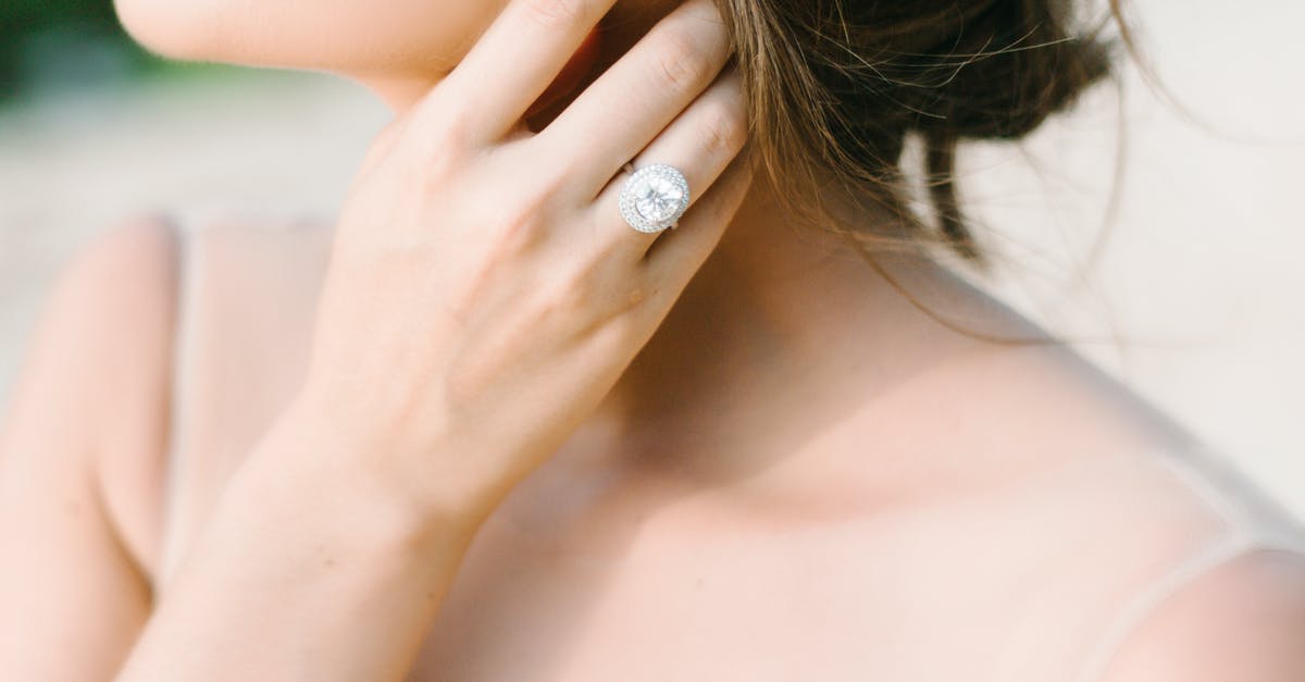 What does you're on my hair signifies in Wedding Crashers? - Woman Wearing Diamond Ring