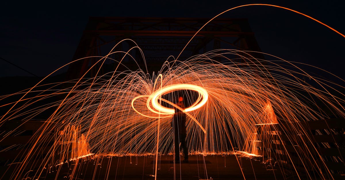 What happened to spinning wheels which were burned? - Sparks Flying off a Burning Steel wool