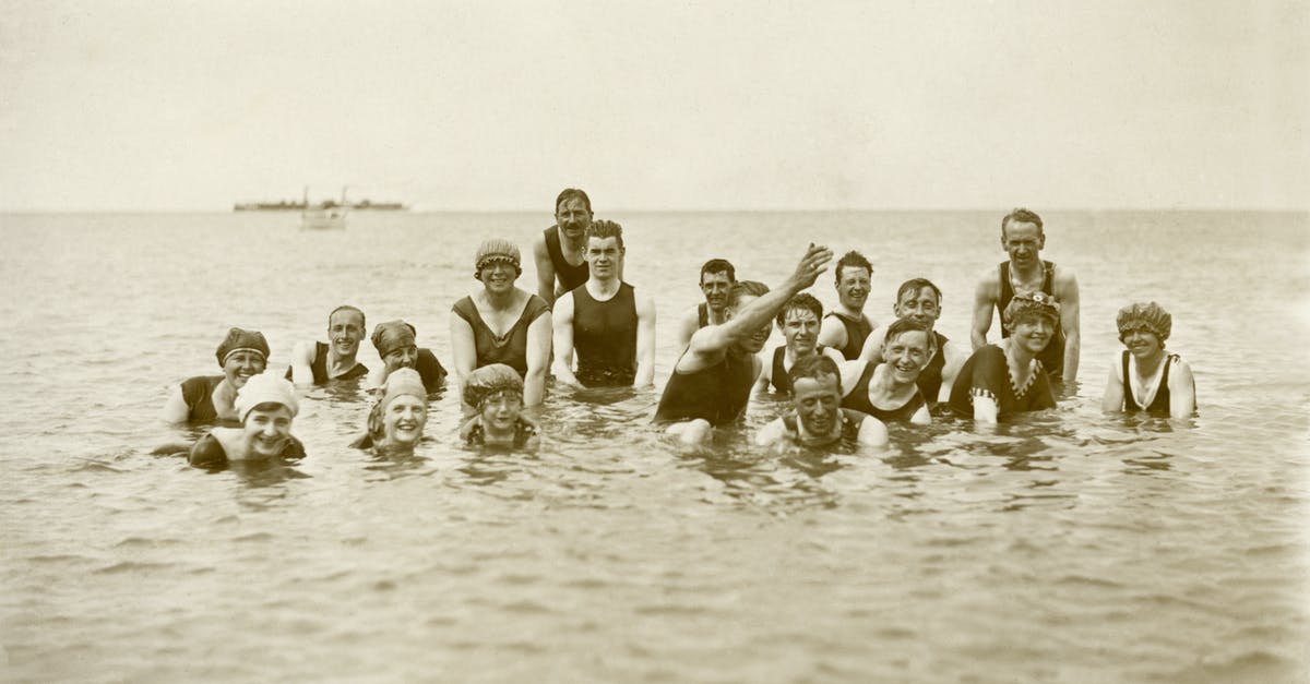 What happened to the group at Grady Memorial Hospital? - Grayscale Photo of Group of People on Water
