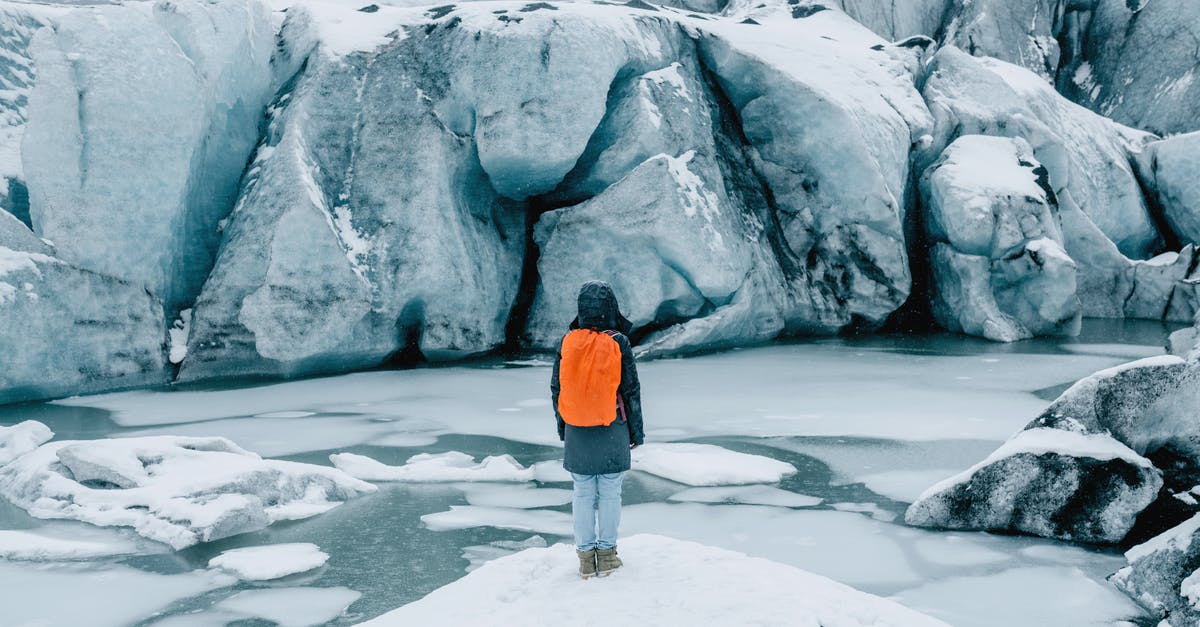 What happened to the humans in Ice Age? - Person Standing on Ice near Glacier