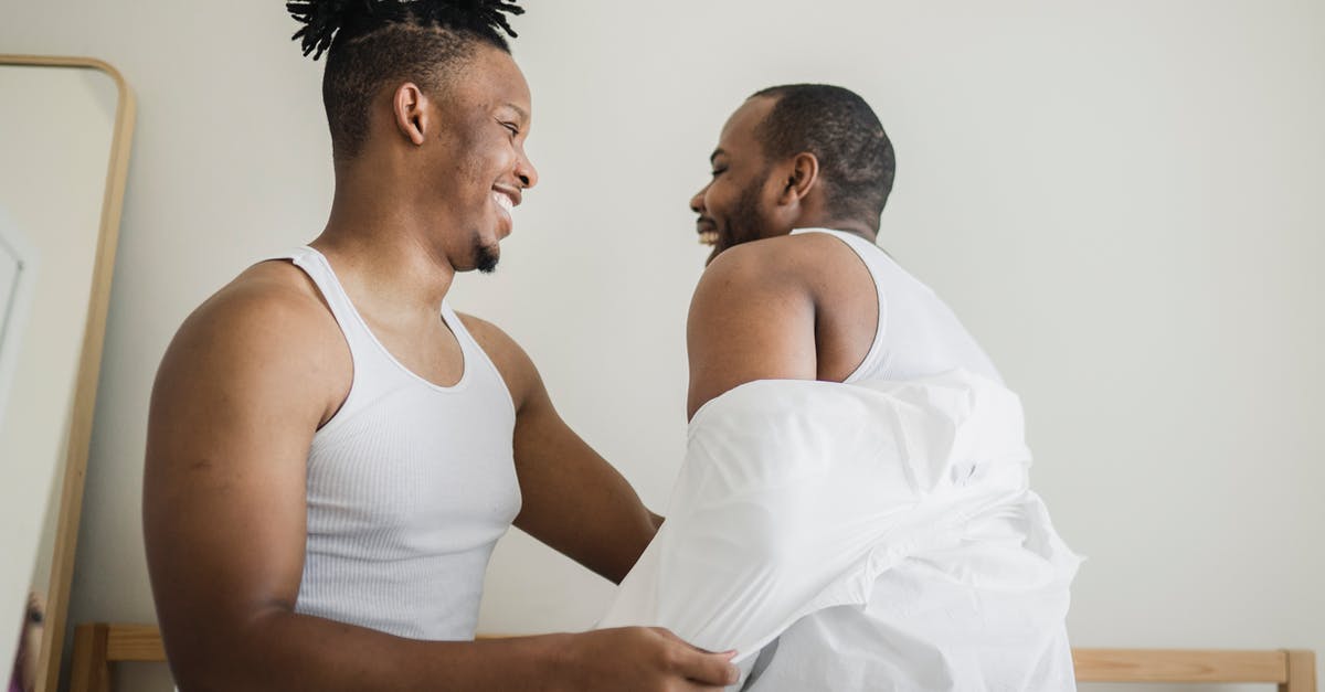 What happened to the other demons? - Man Taking Off Shirt from Other Man in Bedroom