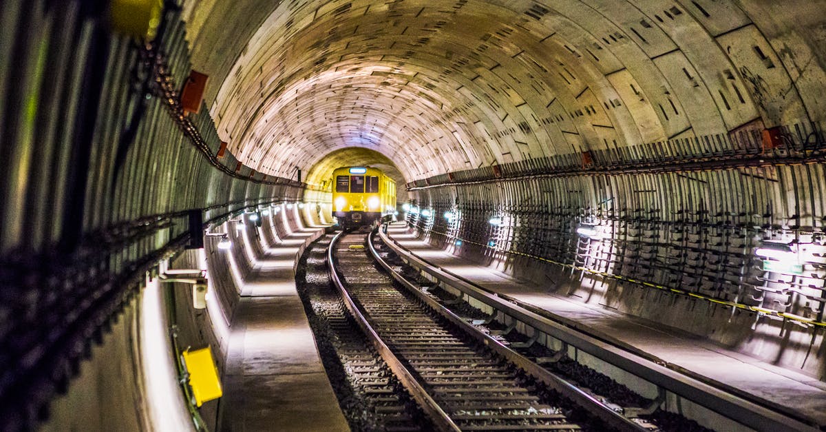 What inspired the vacuum tube train near the end? - Photo of Train Track Subway
