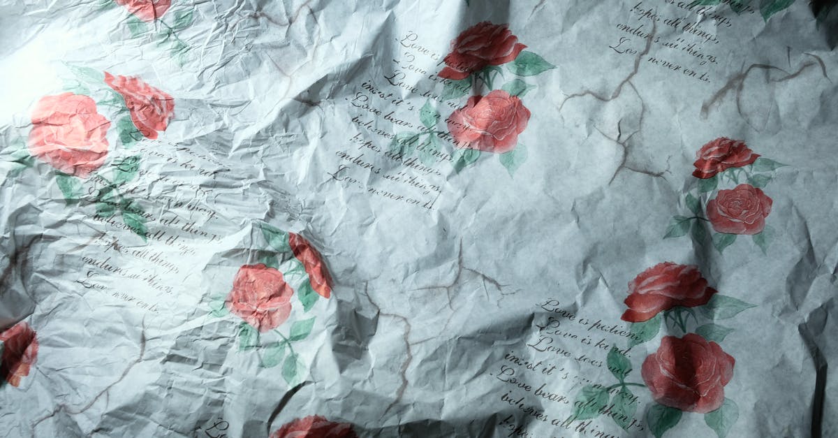 What is it called when a static image is used to texture a moving object? - Crumpled paper with pattern of roses