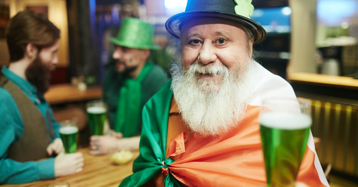 What is Neil Patrick Harris drinking? - Bearded Man Celebrating Saint Patricks Day