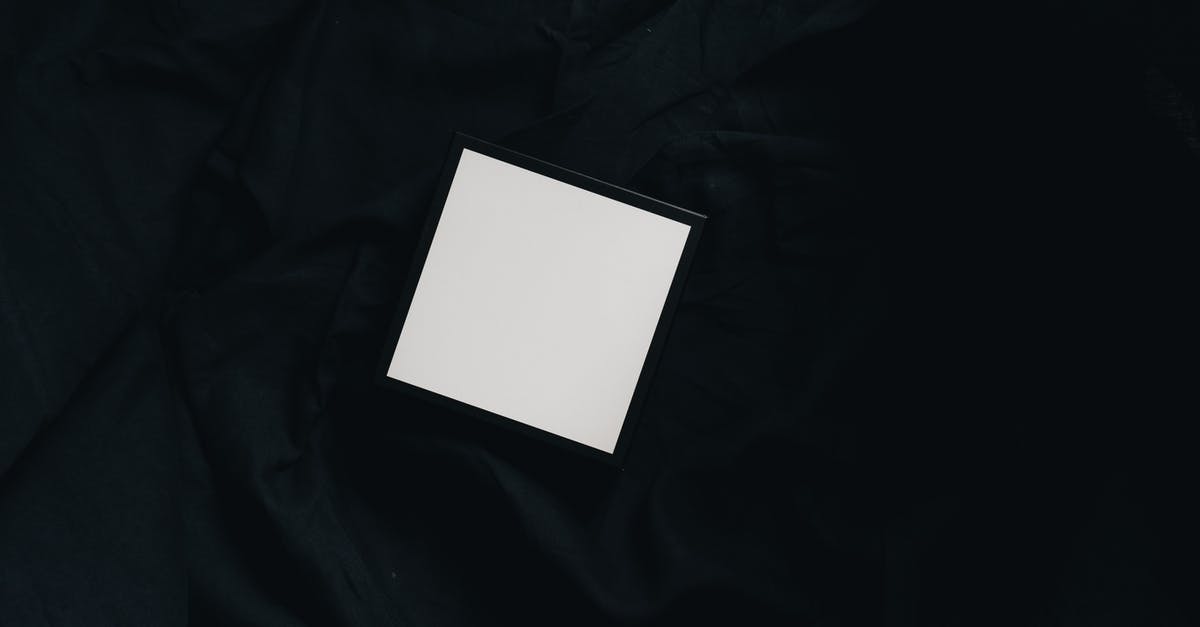 What is the difference between 'sponsored by' and 'presented by'? - Top view of small white square carton present box with smooth surface and dense texture on black background