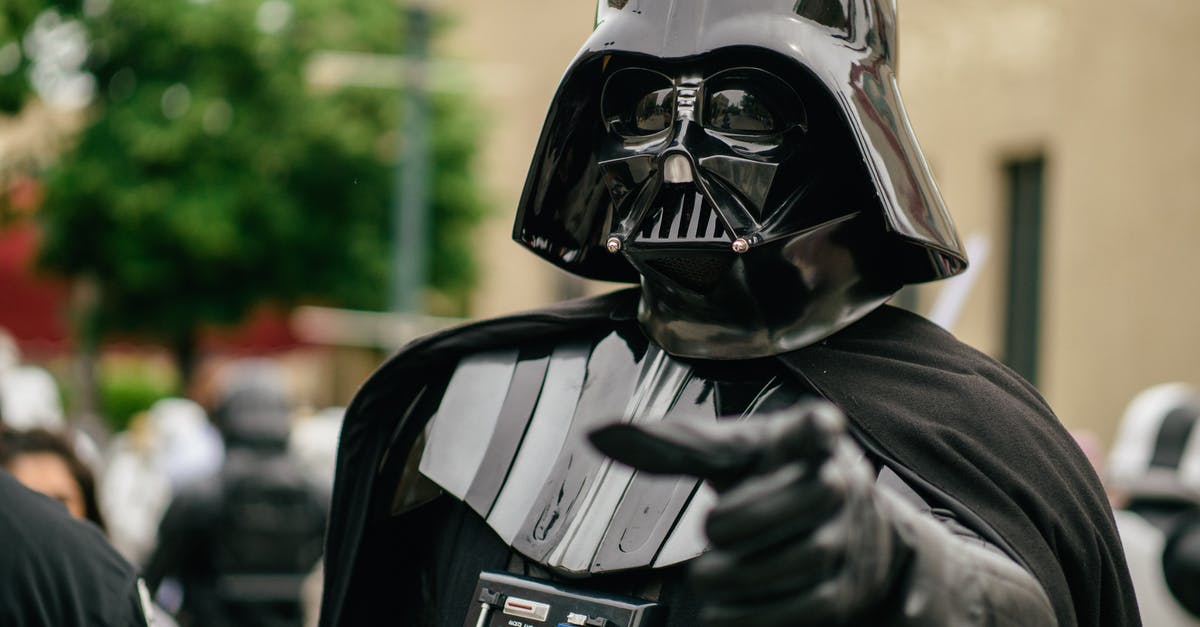 What is the function of Darth Vader's helmet? - Person in Black Helmet