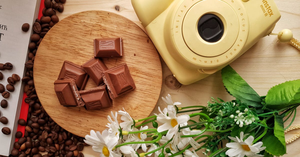 What is the reason for the many directors used in the Game of Thrones series? - Top view of delicious pieces of milk chocolate bar with filling on wooden board near heap of aromatic coffee beans and instant camera with artificial chamomiles on table