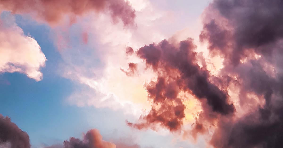 What is the reason for these 10-second gaps? - Down Angle Photography of Red Clouds and Blue Sky