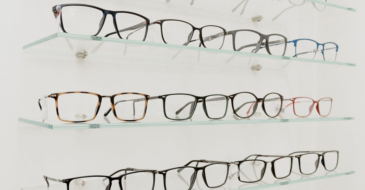 What is the reason that the air order and the DVD order of a tv show is different? - Collection of eyeglasses on shelves in store