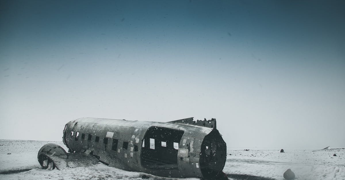 What is the significance of the natural disaster scenes in Roma? - Old weathered airplane cabin after disaster on snowy land