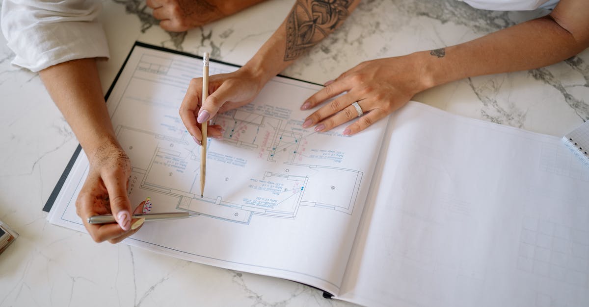 What is this blueprint that Zola grabs? - Free stock photo of adult, architect, arts and crafts