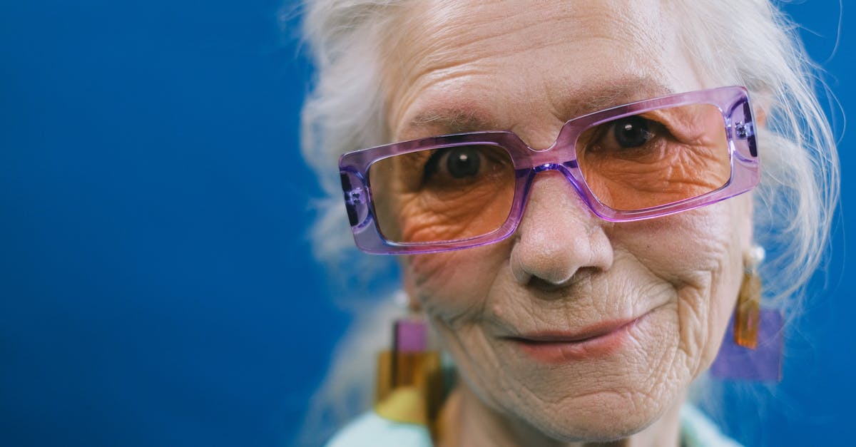 What kind of heat vision goggles? - Smiling senior gray haired woman