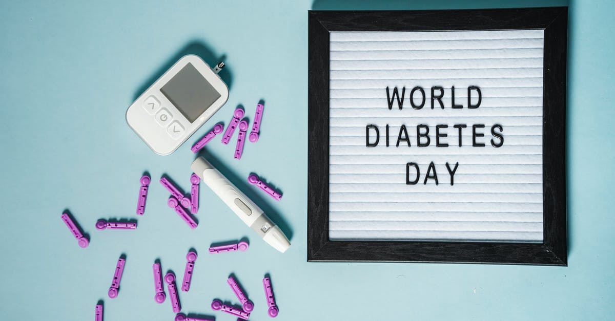 What type of mental illness does Nina suffer from? - Top view of lancets for blood glucose meter placed near glucometer and letter board with World Diabetes Day inscription
