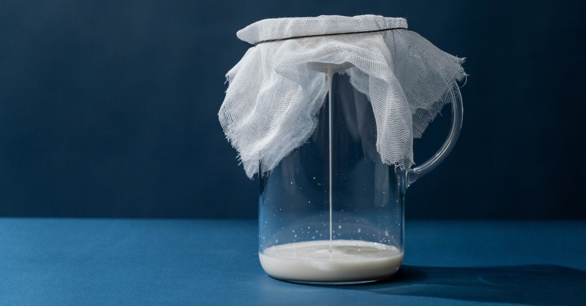 What was Robert pouring on the stairs? - Free stock photo of almond milk, cheesecloth, clean