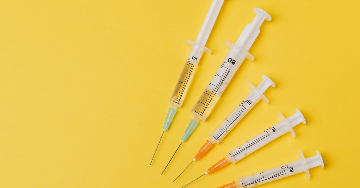 What was the disease Moriarty used? - Syringes of different sizes on yellow background