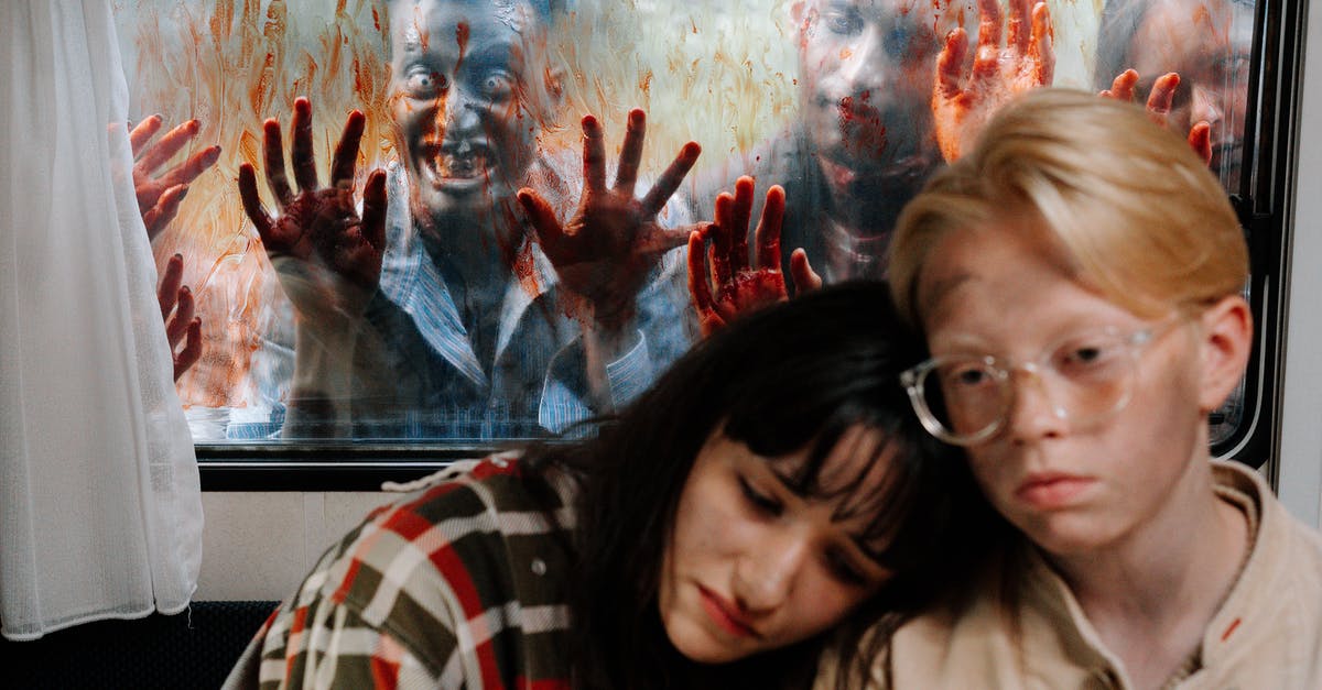 What was the first Zombie movie? - Woman in White Shirt Beside Woman in Red White and Black Plaid Shirt