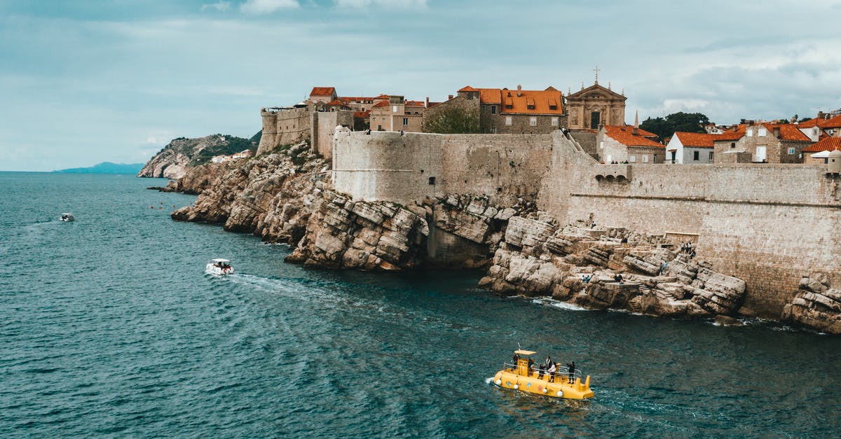 What was the ship under construction initially called? - Modern boats floating on rippling sea near rocky coast of old town of Dubrovnik with historical buildings and ancient city walls