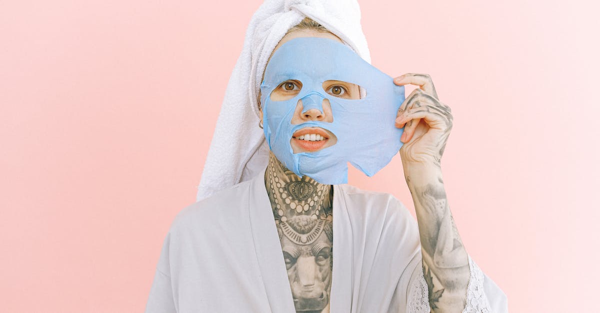 What would happen if a show would remove its disclaimer? - Woman with tattoos removing collagen mask from face