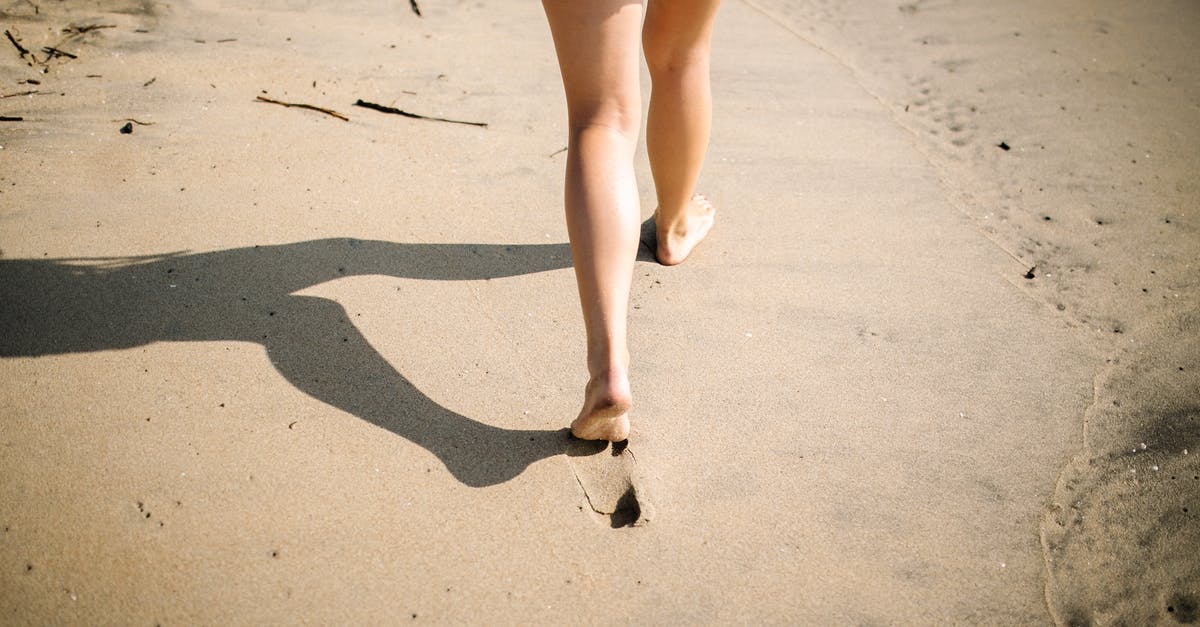 When does the day reset? - Woman in Blue Denim Shorts Walking on White Sand