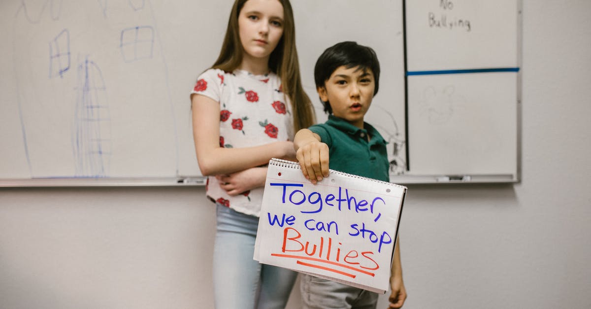 When Scrooge recognizes a boy named "Toby Veck", is this a reference to someone? - Two Students Showing a Message Against Bullying