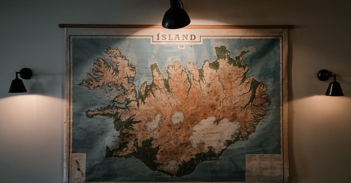 Where is Magneto's island geographically located in Dark Phoenix? - Old map of Iceland on wall