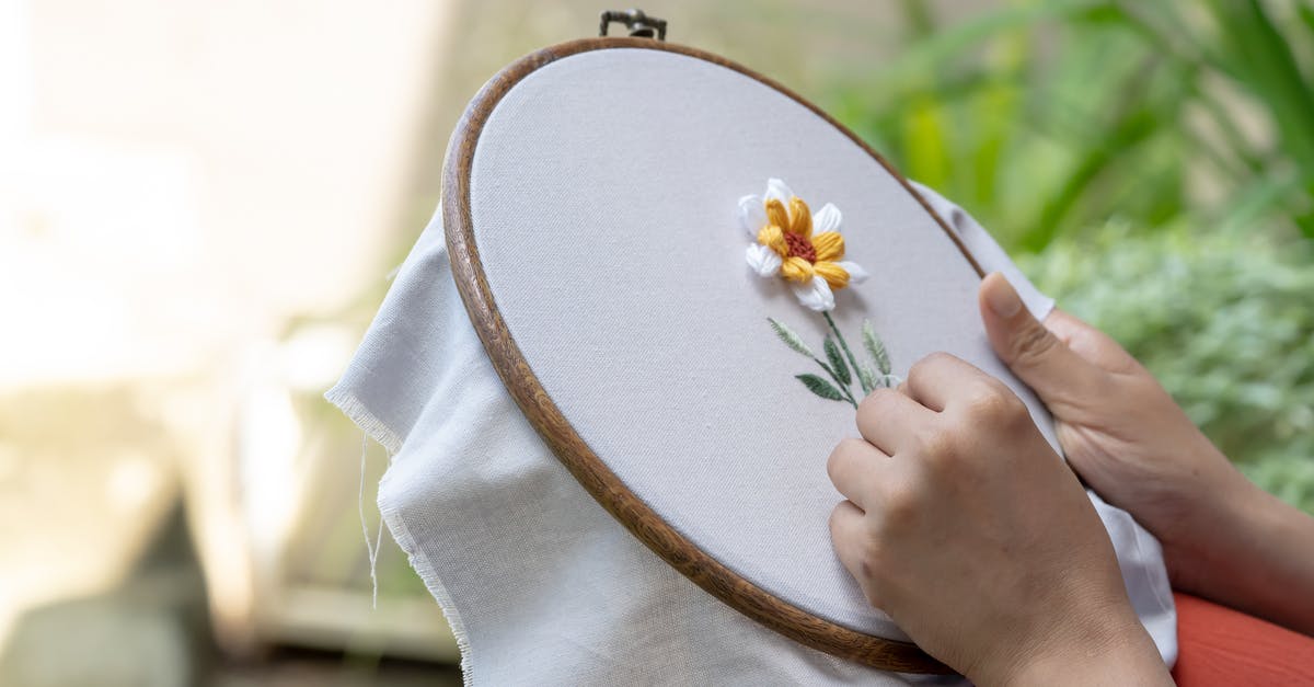 Where is the proof that Stitch is a male? - Person Doing Embroidery on White Cloth