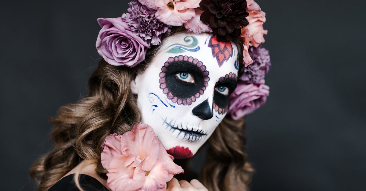 Who is Denny Crane supposed to be in the costume party in S03e13? - Young female with sugar skull make up and hair decorated with flowers for celebrating Halloween