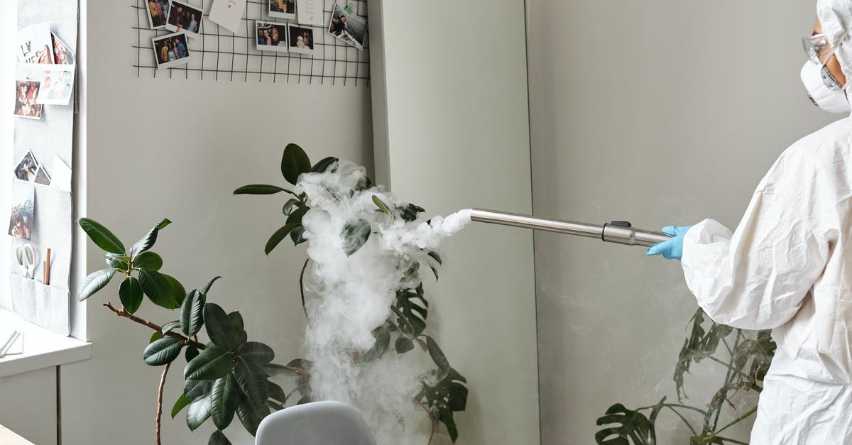 Who is murdering people in Smoke and Mirrors? - A Woman Disinfecting an Indoor Plant 