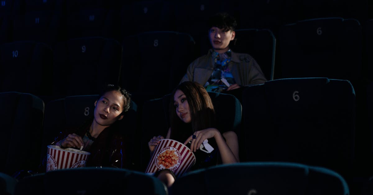 Who "produces“ 4DX movies? - 3 Women Sitting on Blue Chair