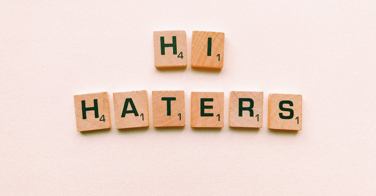 Why all the hate towards Cherita? - Hi Haters Scrabble Tiles on White Surface