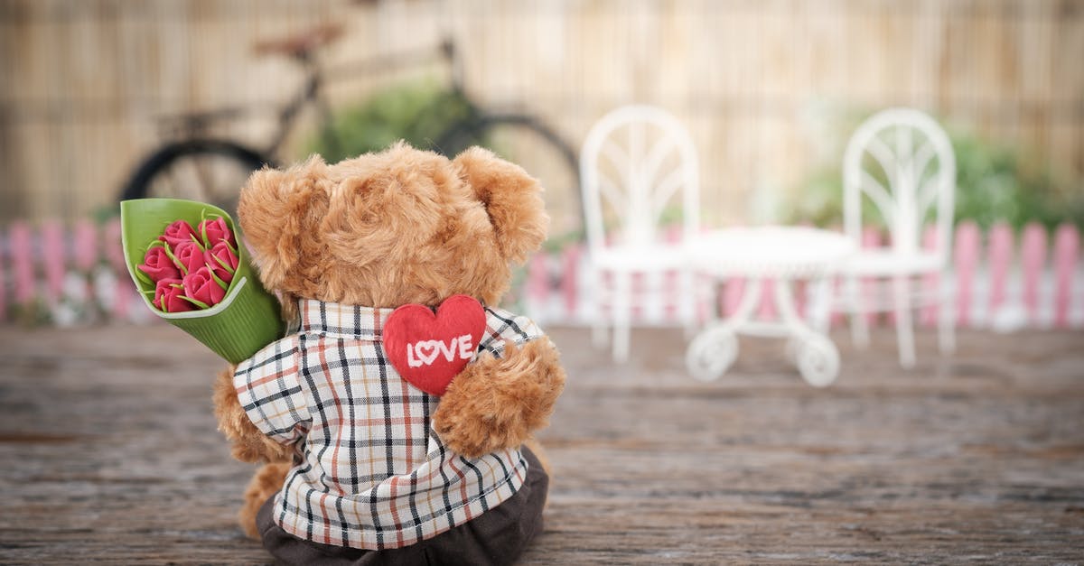 Why are dolls, teddy bears, etc. used as horror objects in horror films? - Brown Bear Plush Toy Holding Red Rose Flower