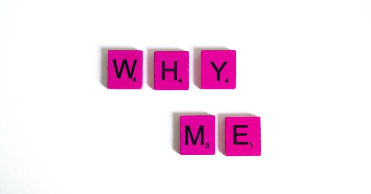 Why are the respondents never shown? - Pink Scrabble Tiles on White Background