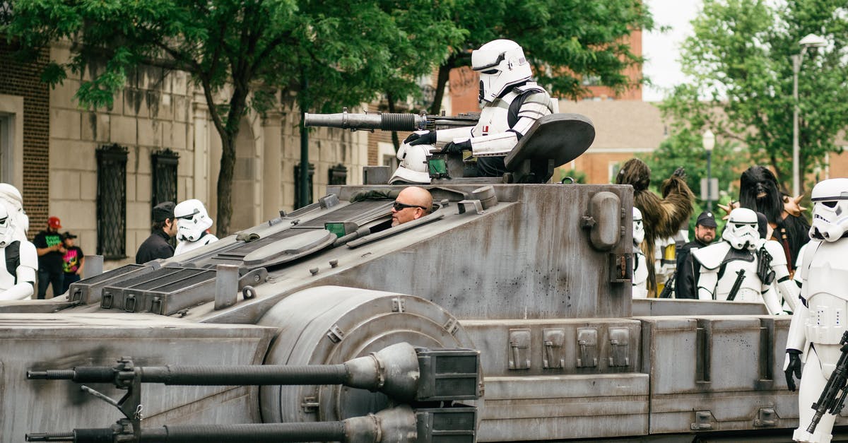 Why are there Stormtroopers in Solo? - Cosplayers in Their Costume Doing a Parade on the Street