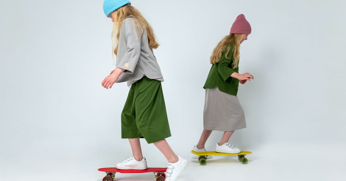 Why are twins often cast for young roles? - 2 Women in Green Dress Standing on Red and White Skateboard