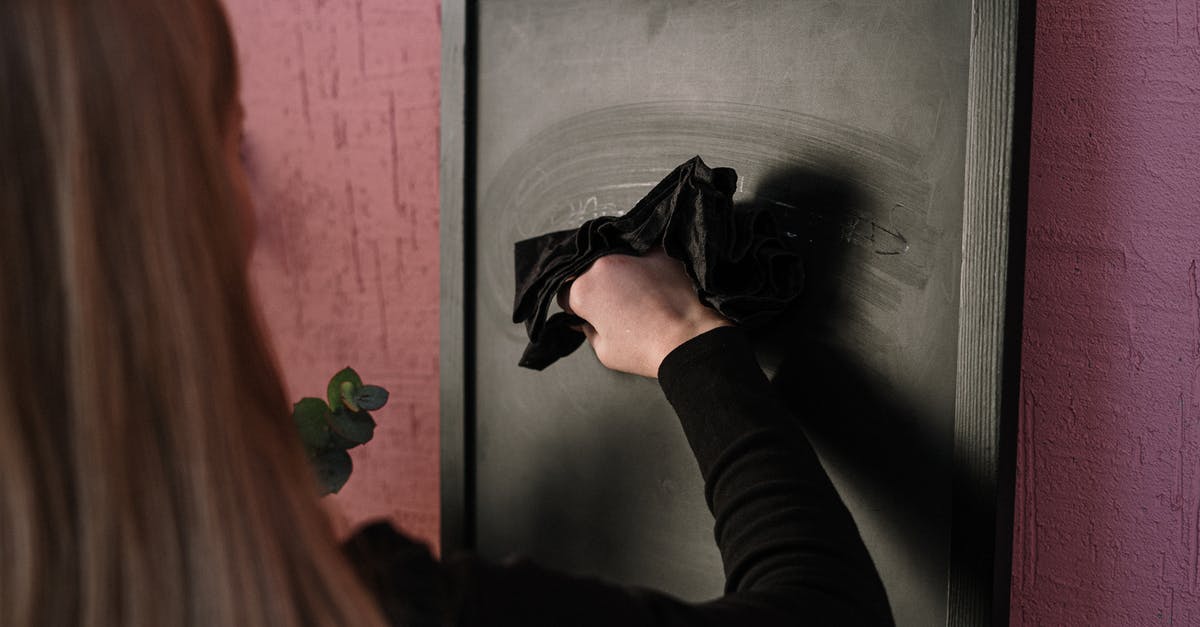 Why did Beatrix erase his name? - Person in Black Long Sleeve Shirt Erasing the Chalkboard