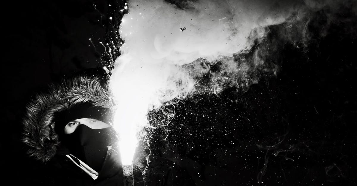 Why did Blake fire his flare gun? - Grayscale Photography of Person Holding Flare