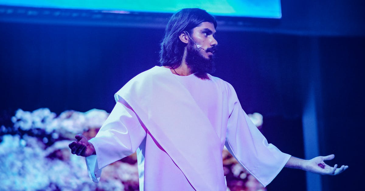 Why did Frank let this character live? - An Actor Portraying Jesus Standing on Stage