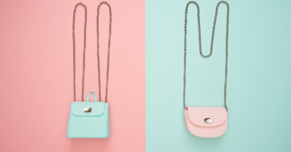 Why did he visit the gift shop? - Photo of Two Teal and Pink Leather Crossbody Bags