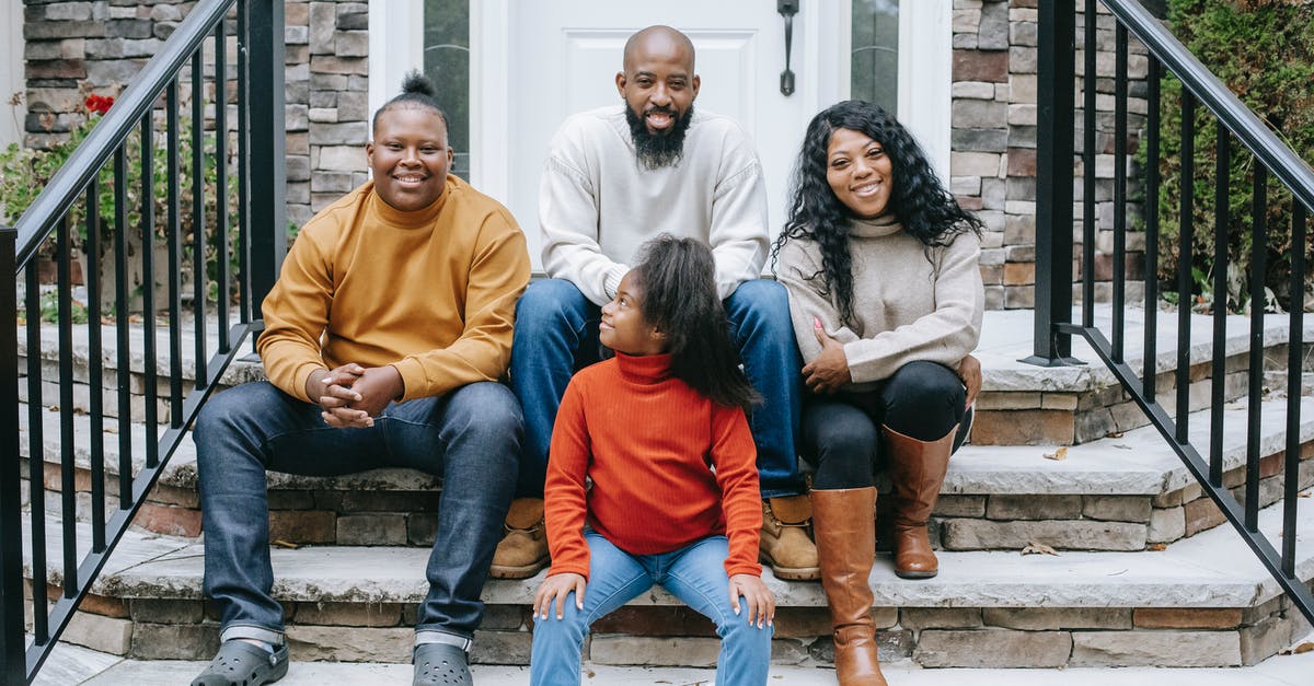 Why did House hire Chase after Chase's dad called? - Happy black family sitting on stairs of modern house