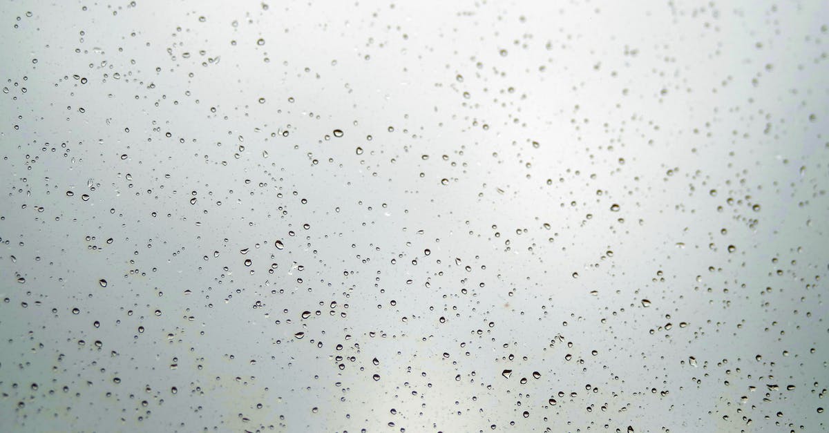 Why did it rain after they jumped on a cloud? - Water Dew on Glass