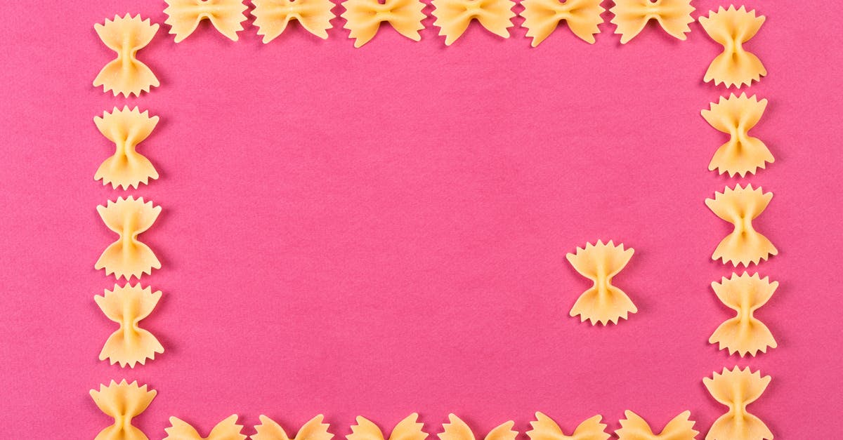 Why Did Lester Frame His Nephew? - Frame Made From Bowtie Pasta On Pink Background