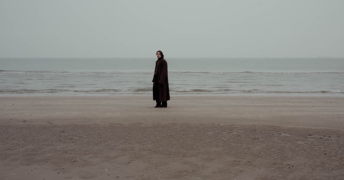 Why did Luther drop his coat at the end of Season 3? - Stylish man standing on coast near sea