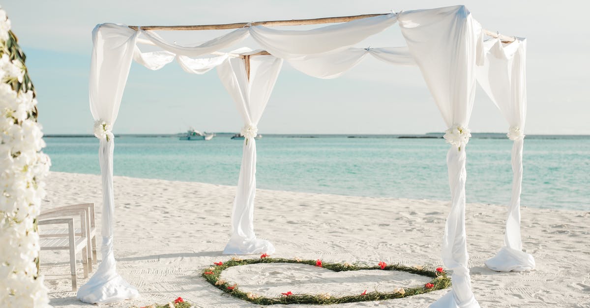 Why did Rose keep the Heart of the Ocean so long? - White Fabric Canopy Tent With Green Heart Floor Decor at Beach