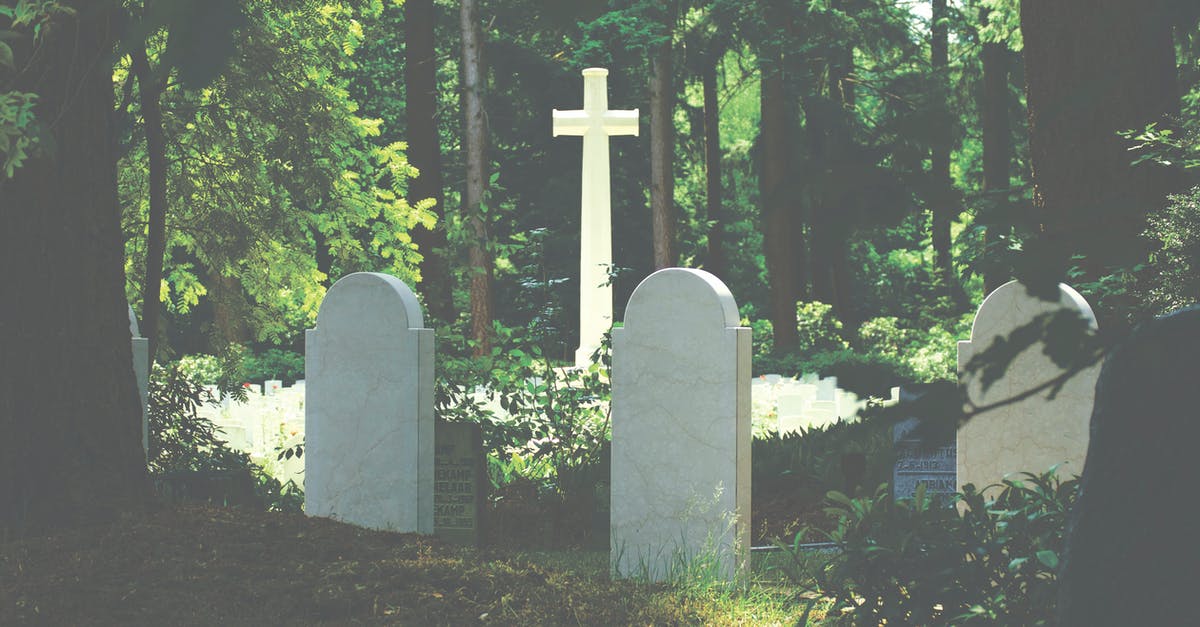 Why did Saul miss Walden's memorial service at Langley to go to Nazir's burial at sea? - White Tombstone Near Cross Surrounded by Trees
