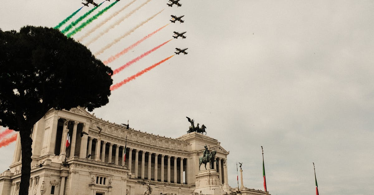 Why did Sean get onto the plane in the Event? - Air show above Victor Emmanuel Monument with sculptures in city