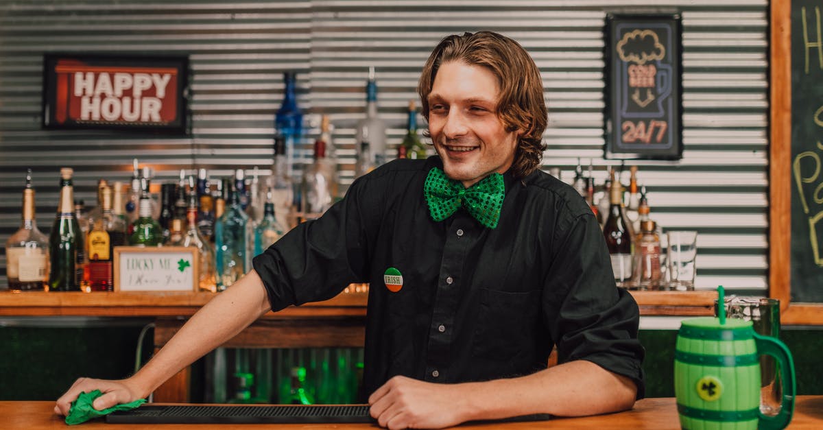 Why did the bartender not agree with Mark? - Free stock photo of adult, bar, bartender