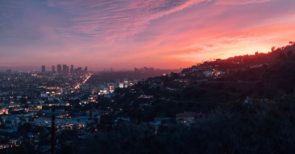 Why did the movie in La La Land suddenly stop? - City Near Mountain During Golden Hour